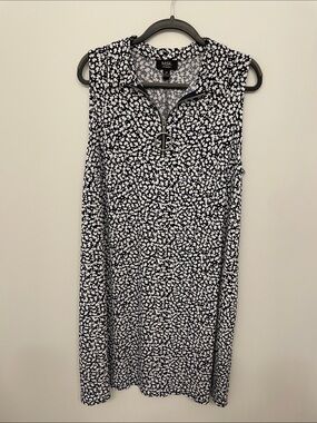 MSK Zip-Front Sleeveless Polo Dress - 2X